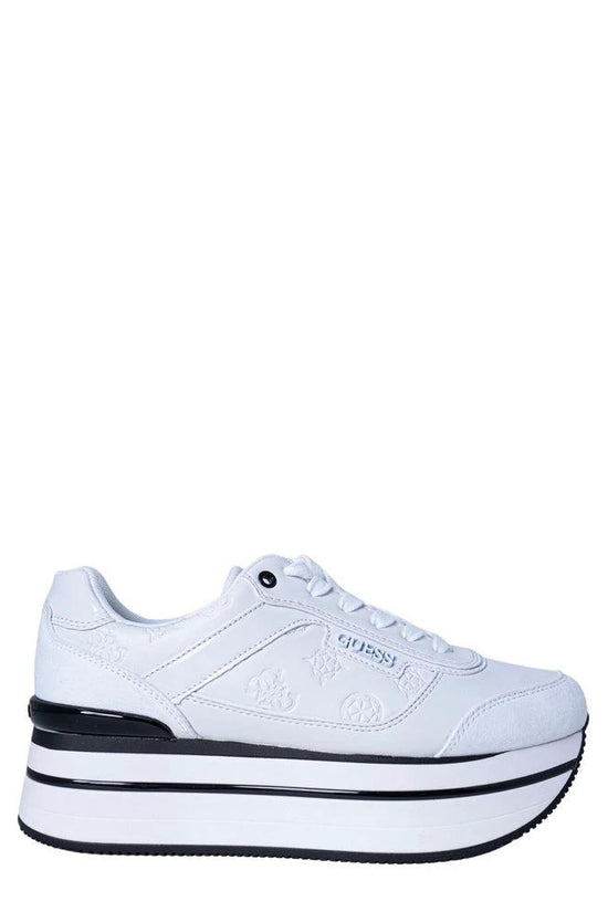 Guess Weiße Plateau-Sneaker aus Polyester by Guess
