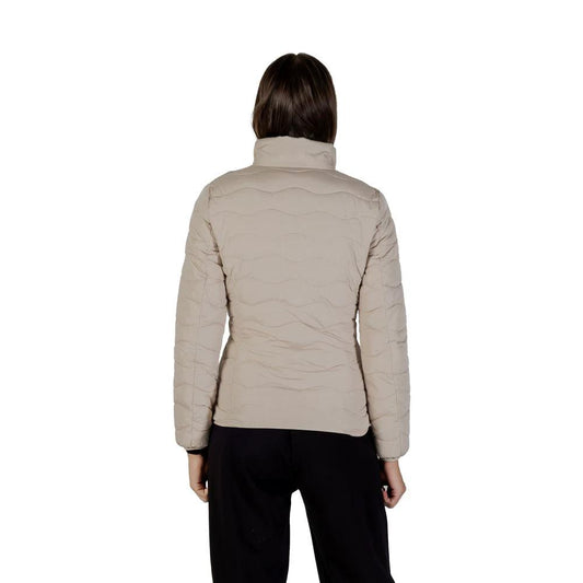 EA7 Emporio Armani Beige Polyester Bomber by EA7 Emporio Armani