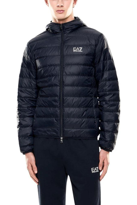 EA7 Emporio Armani Blaue Jacke aus Polyamid by EA7 Emporio Armani