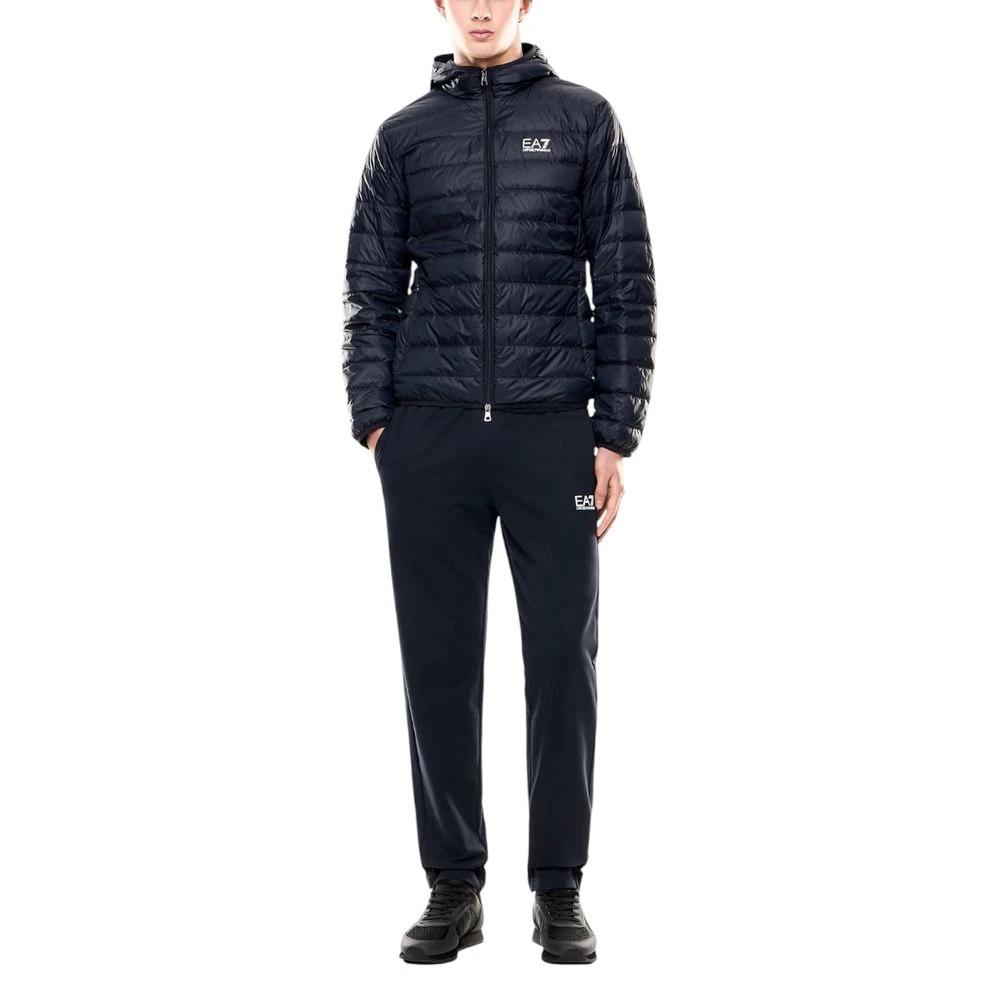 EA7 Emporio Armani Blaue Jacke aus Polyamid by EA7 Emporio Armani