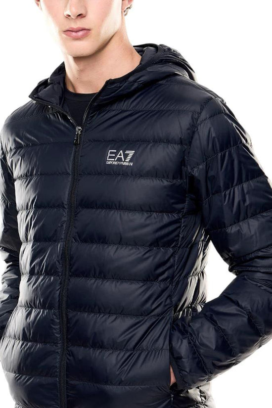 EA7 Emporio Armani Blaue Jacke aus Polyamid by EA7 Emporio Armani