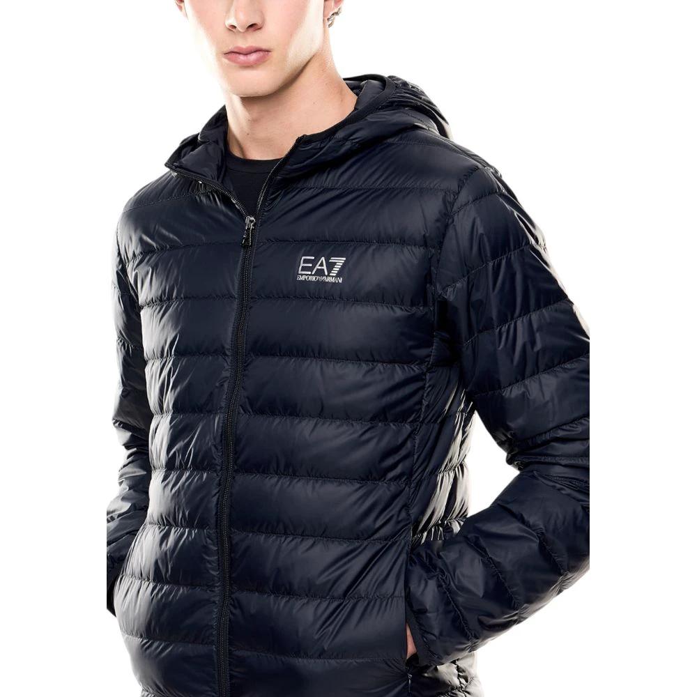 EA7 Emporio Armani Blaue Jacke aus Polyamid by EA7 Emporio Armani
