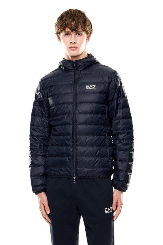 EA7 Emporio Armani Blaue Jacke aus Polyamid by EA7 Emporio Armani