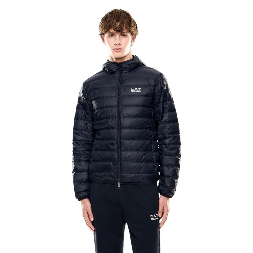 EA7 Emporio Armani Blaue Jacke aus Polyamid by EA7 Emporio Armani