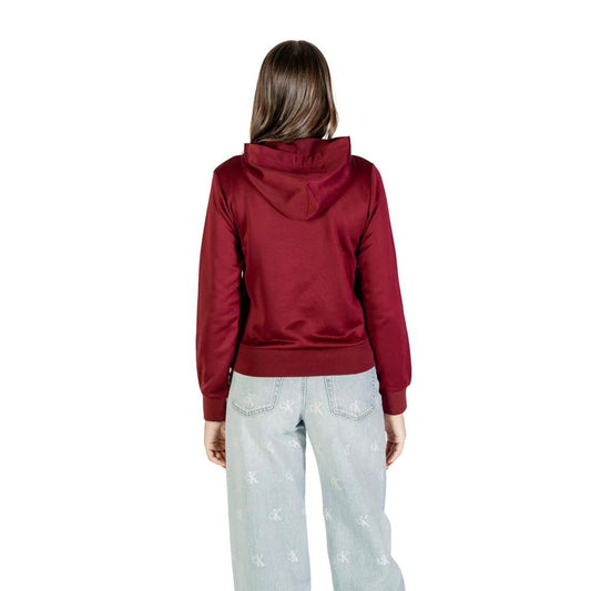 Calvin Klein Kapuzenpullover aus Baumwolle in Bordeaux by Calvin Klein
