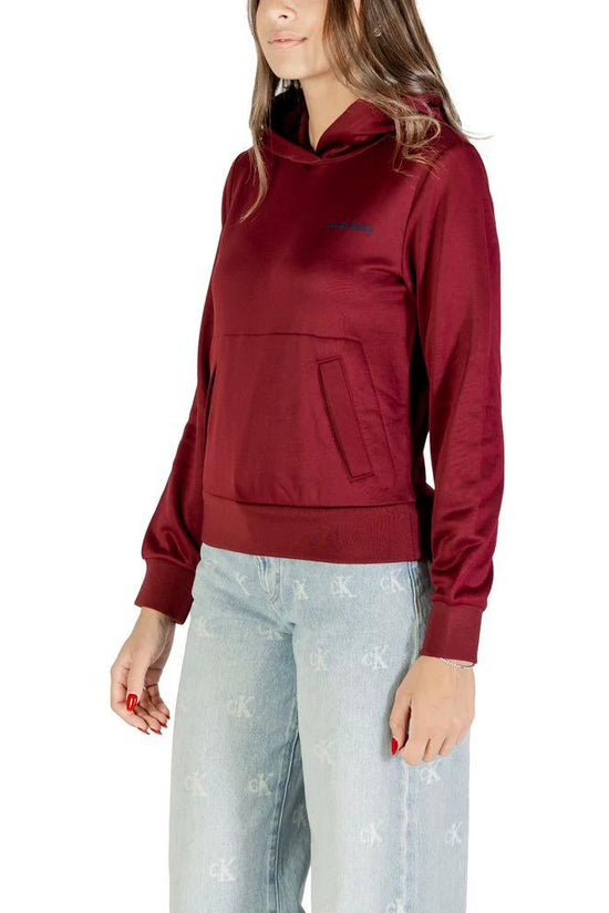 Calvin Klein Kapuzenpullover aus Baumwolle in Bordeaux by Calvin Klein