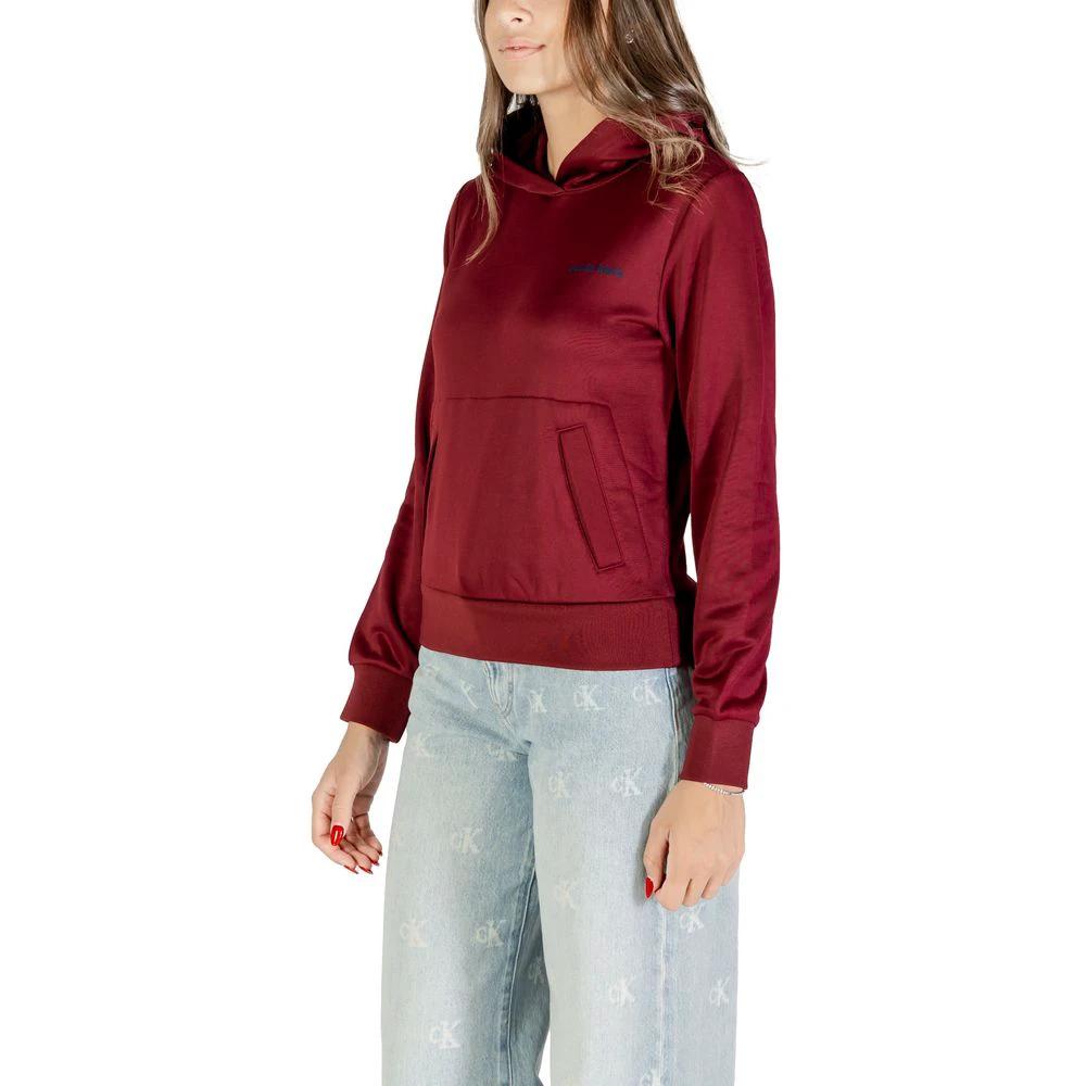 Calvin Klein Kapuzenpullover aus Baumwolle in Bordeaux by Calvin Klein
