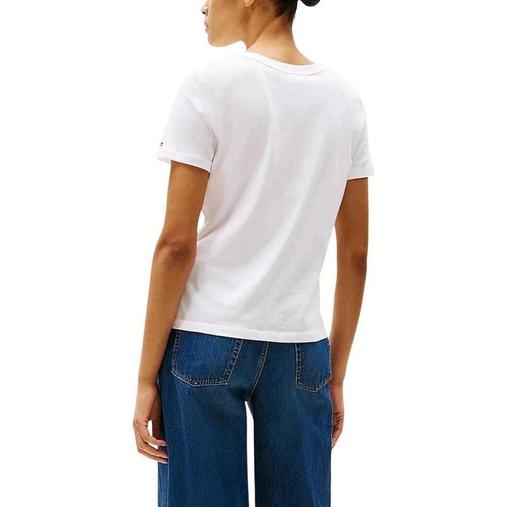 Tommy Hilfiger Weißes T-Shirt aus recycelter Baumwolle by Tommy Hilfiger