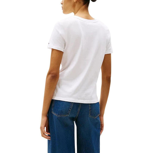 Tommy Hilfiger Weißes T-Shirt aus recycelter Baumwolle by Tommy Hilfiger