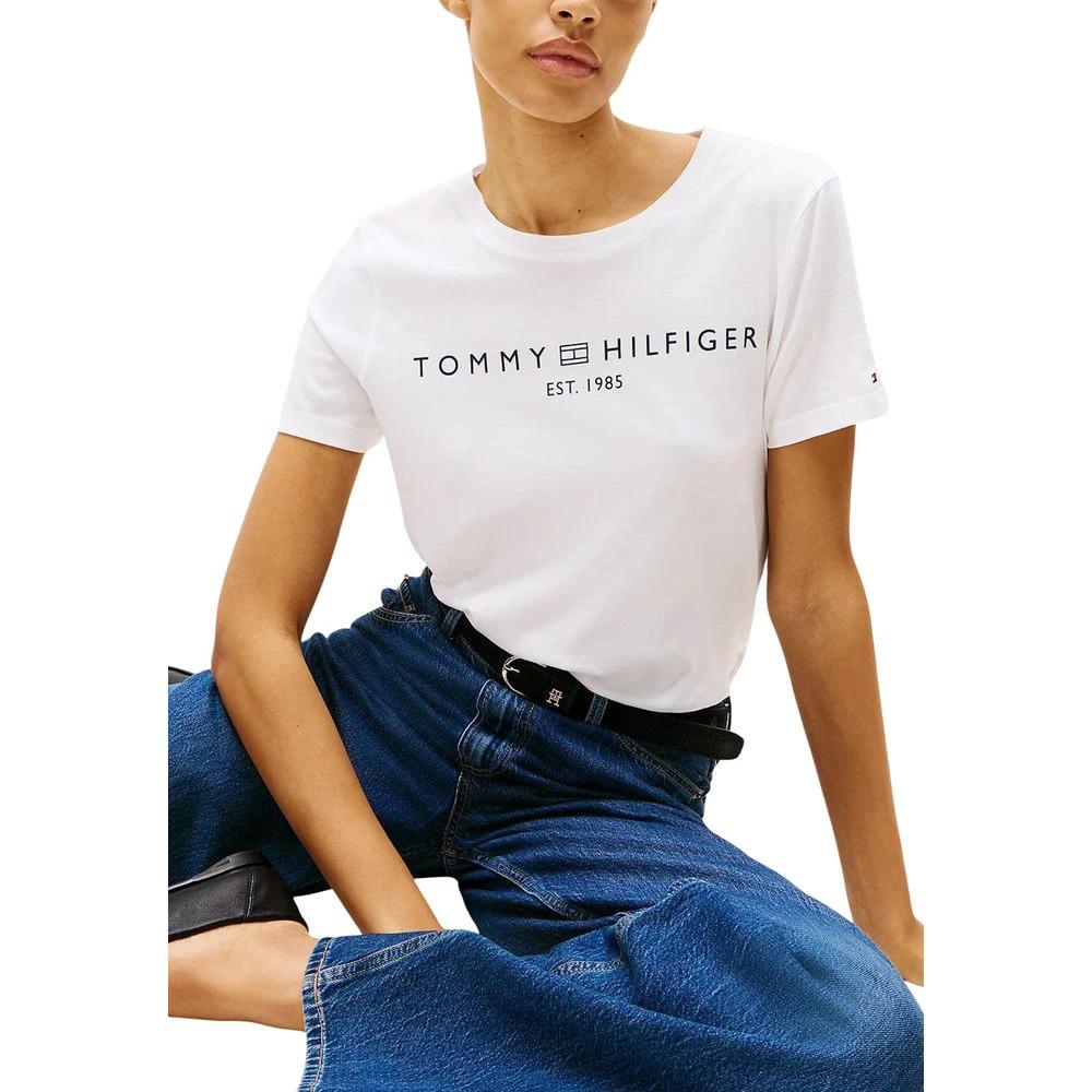 Tommy Hilfiger Weißes T-Shirt aus recycelter Baumwolle by Tommy Hilfiger