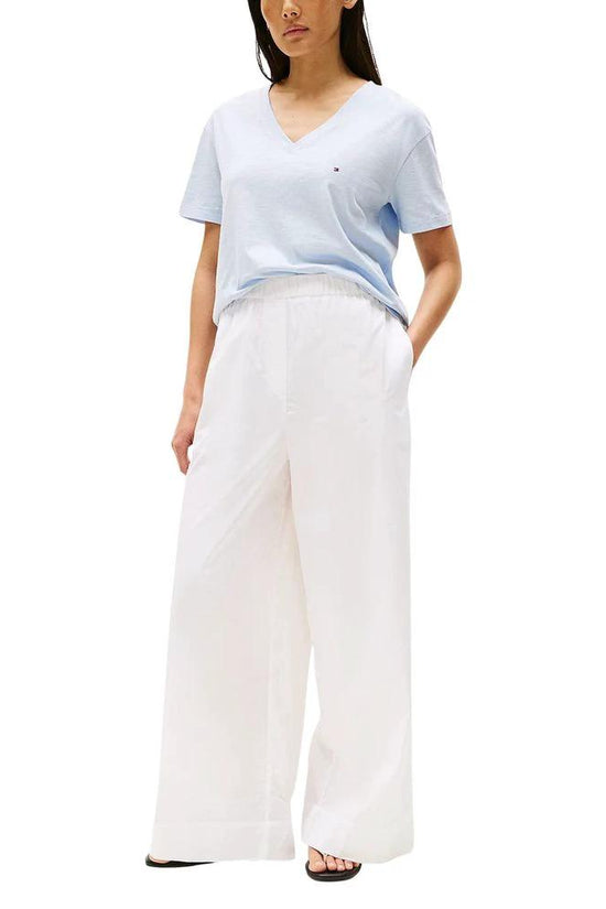 Tommy Hilfiger Blaues Bio-Baumwoll-T-Shirt by Tommy Hilfiger