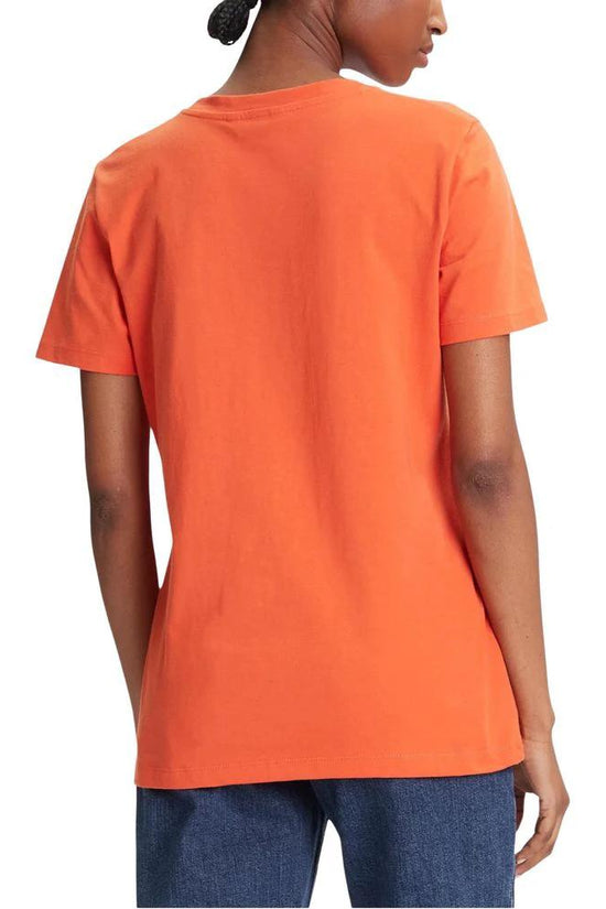 Tommy Hilfiger Orange T-Shirt aus recycelter Baumwolle by Tommy Hilfiger