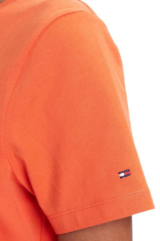 Tommy Hilfiger Orange T-Shirt aus recycelter Baumwolle by Tommy Hilfiger