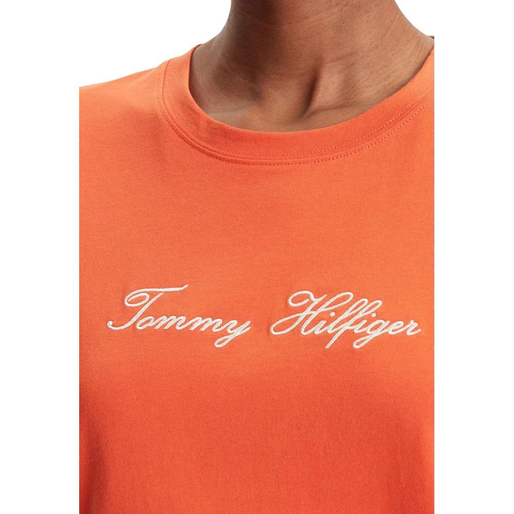 Tommy Hilfiger Orange T-Shirt aus recycelter Baumwolle by Tommy Hilfiger