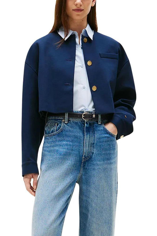 Tommy Hilfiger Blauer Viskose-Blazer by Tommy Hilfiger