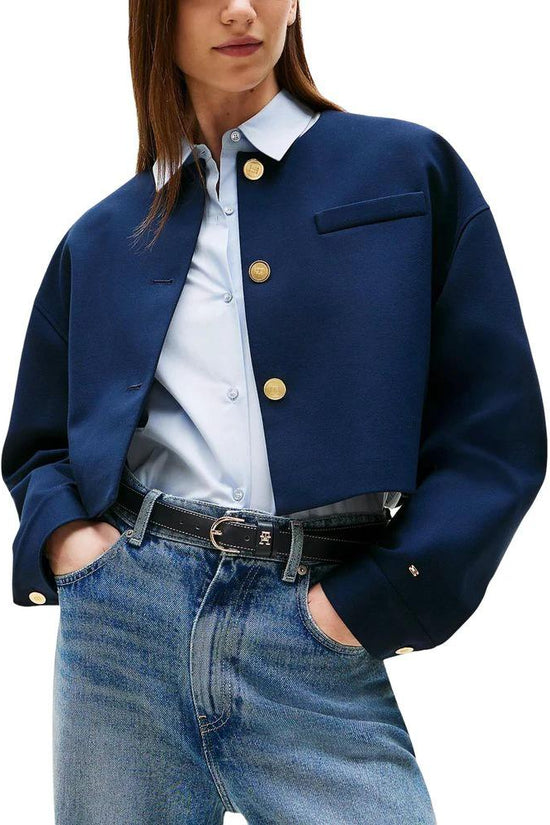 Tommy Hilfiger Blauer Viskose-Blazer by Tommy Hilfiger