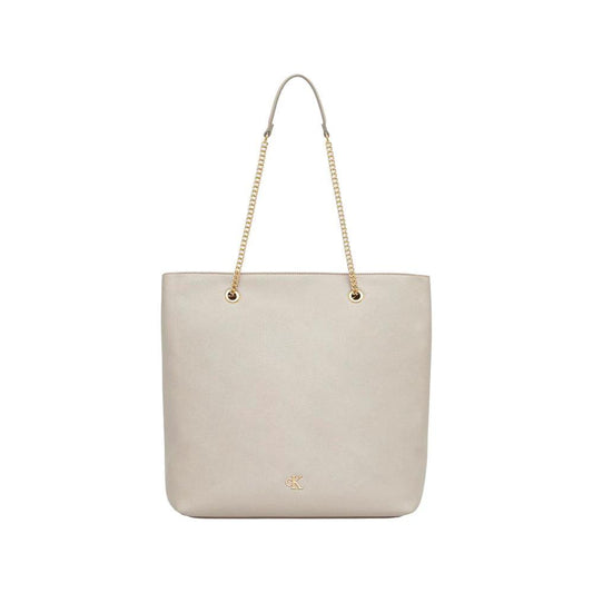 Calvin Klein Beige Polyethylene Handtasche by Calvin Klein