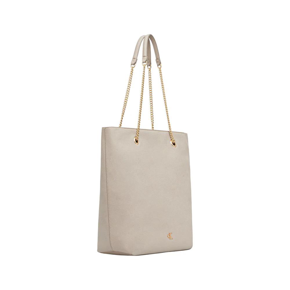 Calvin Klein Beige Polyethylene Handtasche by Calvin Klein