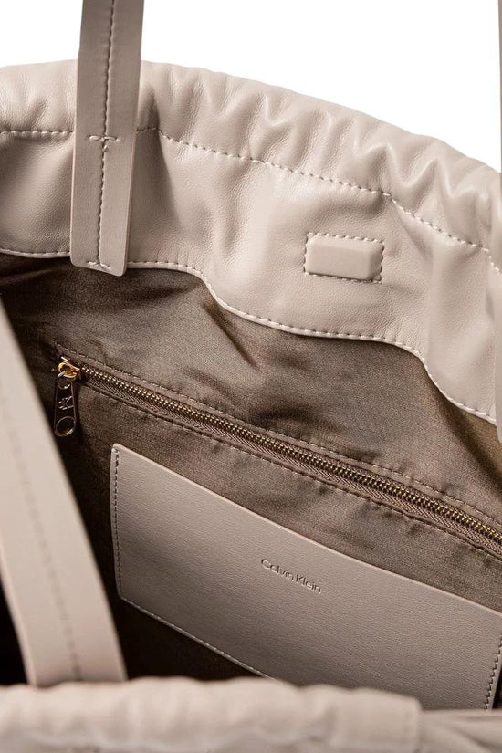 Calvin Klein Beige Polyethylen Handtasche by Calvin Klein