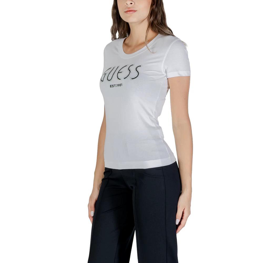 Guess Weißes Baumwoll-T-Shirt by Guess