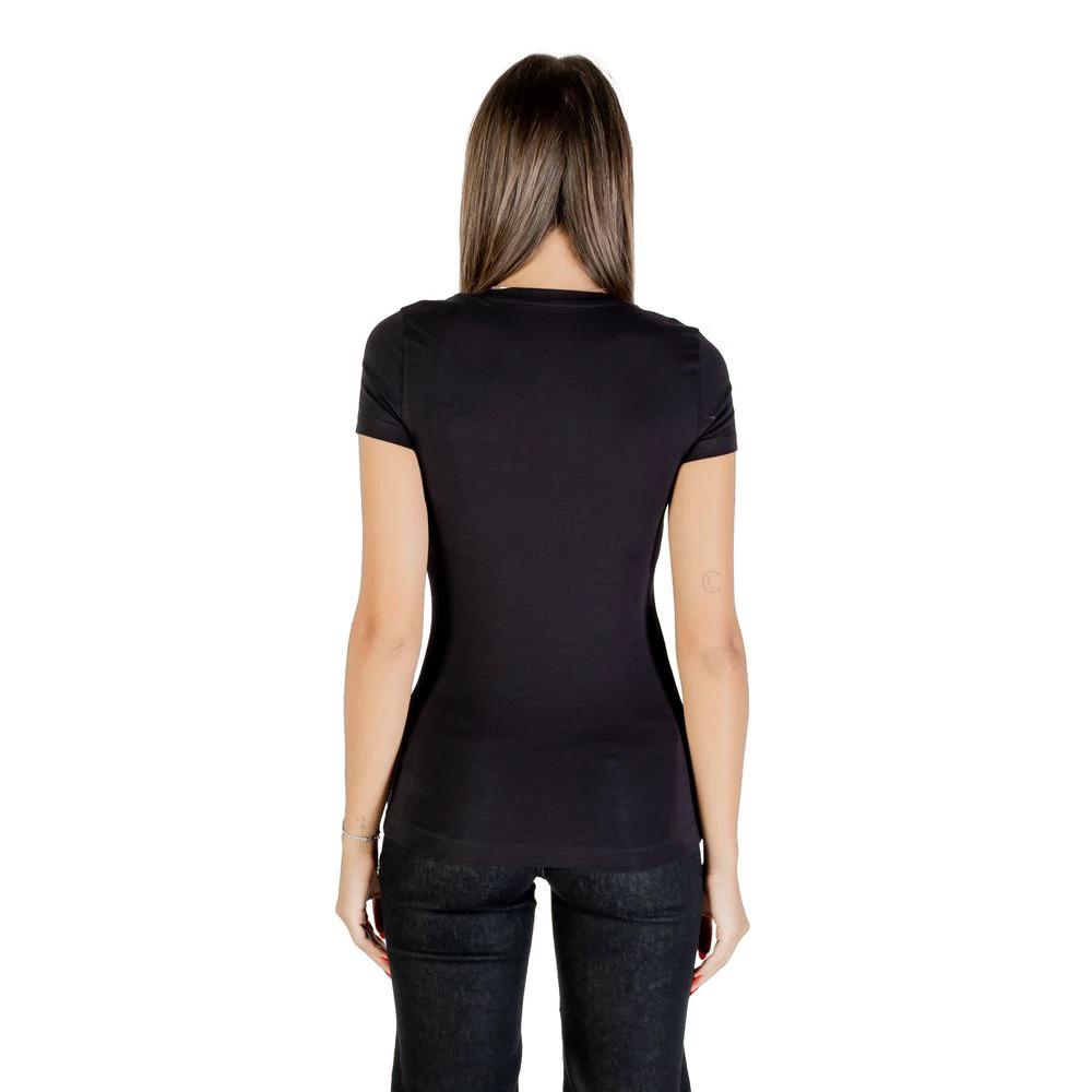 Guess Schwarzes Baumwoll-T-Shirt by Guess