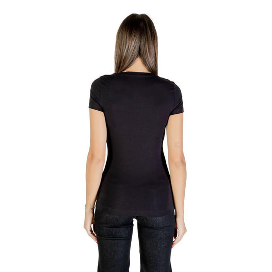 Guess Schwarzes Baumwoll-T-Shirt by Guess