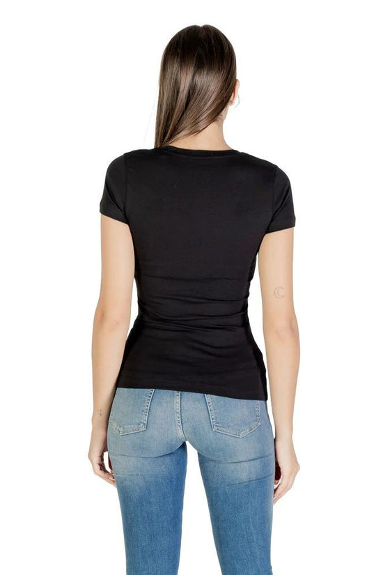 Guess Schwarzes Baumwoll-T-Shirt by Guess