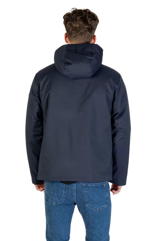 EA7 Emporio Armani Blauer Polyester-Mantel by EA7 Emporio Armani