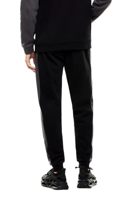 EA7 Emporio Armani Schwarzer Baumwoll-Trainingsanzug by EA7 Emporio Armani