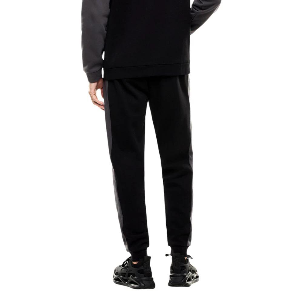EA7 Emporio Armani Schwarzer Baumwoll-Trainingsanzug by EA7 Emporio Armani