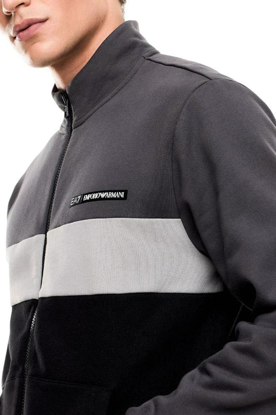 EA7 Emporio Armani Schwarzer Baumwoll-Trainingsanzug by EA7 Emporio Armani