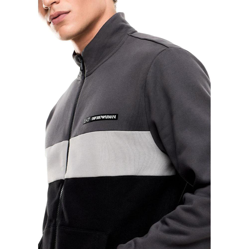 EA7 Emporio Armani Schwarzer Baumwoll-Trainingsanzug by EA7 Emporio Armani