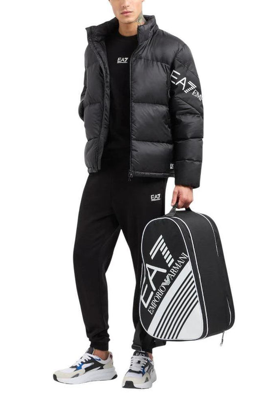 EA7 Emporio Armani Schwarzer Baumwoll-Sweatshirt by EA7 Emporio Armani
