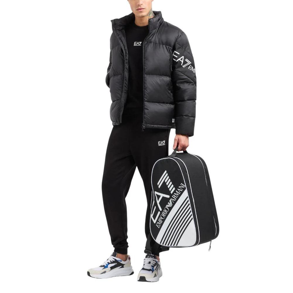 EA7 Emporio Armani Schwarzer Baumwoll-Sweatshirt by EA7 Emporio Armani