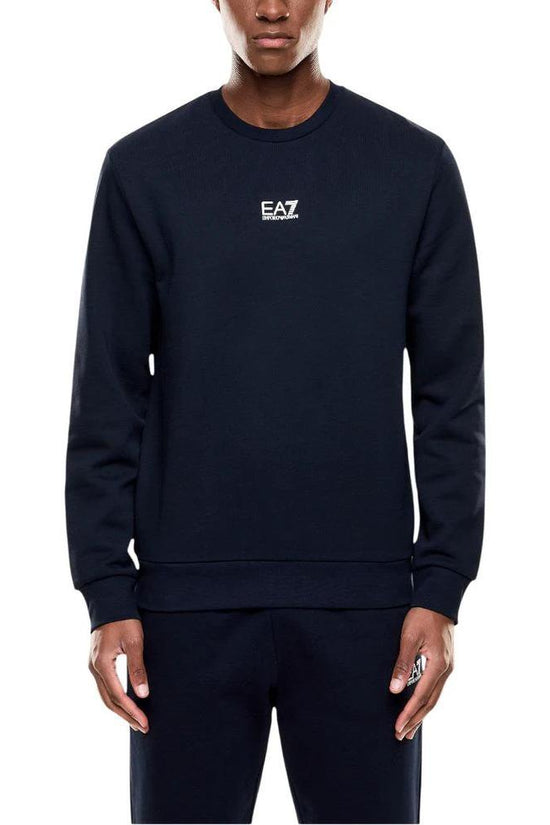 EA7 Emporio Armani Blauer Baumwoll-Sweatshirt by EA7 Emporio Armani
