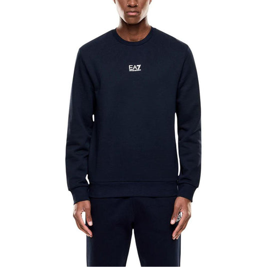 EA7 Emporio Armani Blauer Baumwoll-Sweatshirt by EA7 Emporio Armani
