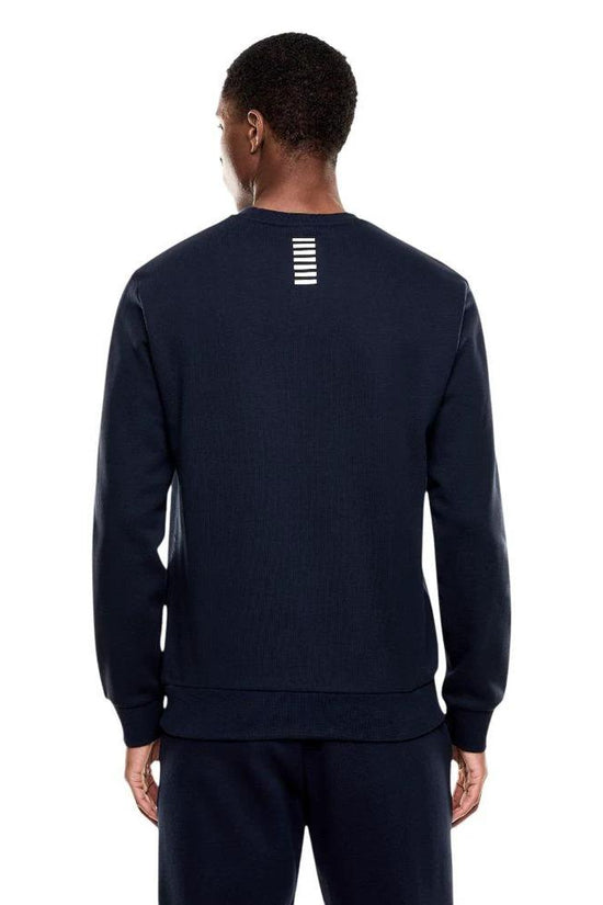 EA7 Emporio Armani Blauer Baumwoll-Sweatshirt by EA7 Emporio Armani