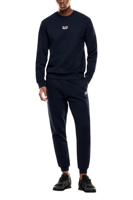 EA7 Emporio Armani Blauer Baumwoll-Sweatshirt by EA7 Emporio Armani