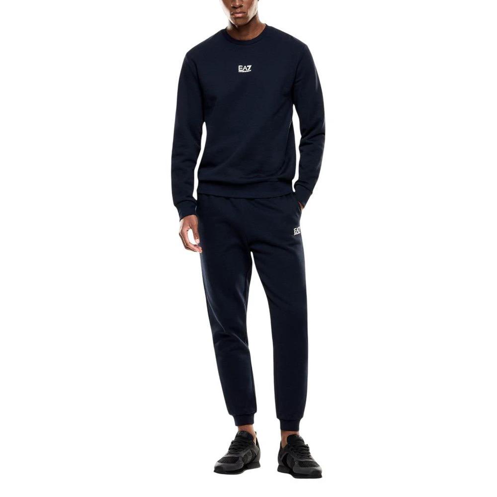 EA7 Emporio Armani Blauer Baumwoll-Sweatshirt by EA7 Emporio Armani