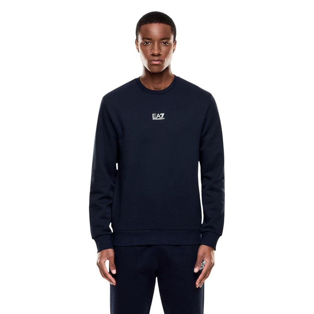EA7 Emporio Armani Blauer Baumwoll-Sweatshirt by EA7 Emporio Armani