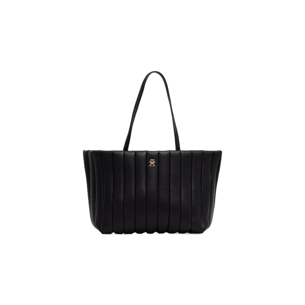 Tommy Hilfiger Schwarze Handtasche aus Polyethylen by Tommy Hilfiger