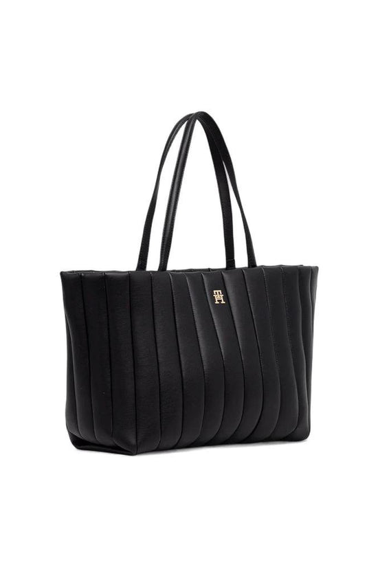 Tommy Hilfiger Schwarze Handtasche aus Polyethylen by Tommy Hilfiger