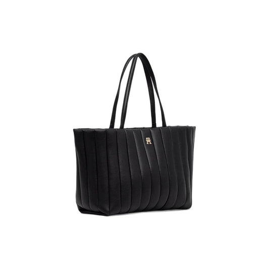Tommy Hilfiger Schwarze Handtasche aus Polyethylen by Tommy Hilfiger