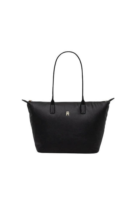 Tommy Hilfiger Schwarze Handtasche aus recyceltem Polyester by Tommy Hilfiger
