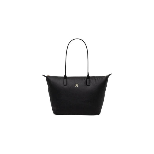 Tommy Hilfiger Schwarze Handtasche aus recyceltem Polyester by Tommy Hilfiger