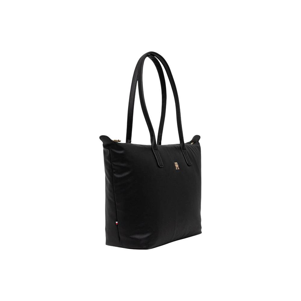 Tommy Hilfiger Schwarze Handtasche aus recyceltem Polyester by Tommy Hilfiger