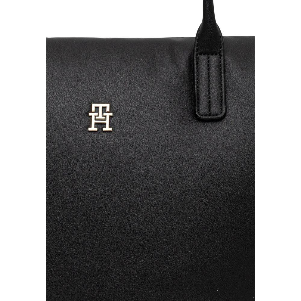 Tommy Hilfiger Schwarze Handtasche aus recyceltem Polyester by Tommy Hilfiger