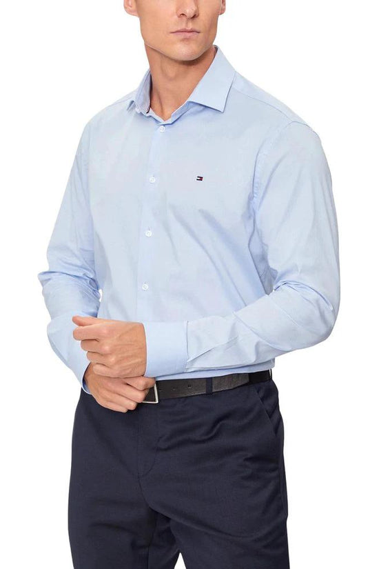 Tommy Hilfiger Blaues Hemd aus Bio-Baumwolle by Tommy Hilfiger