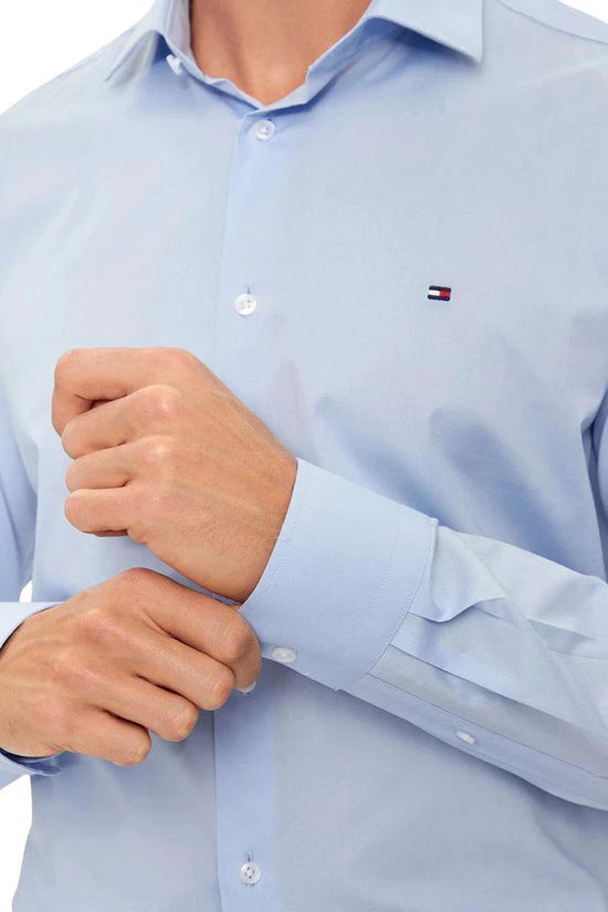Tommy Hilfiger Blaues Hemd aus Bio-Baumwolle by Tommy Hilfiger