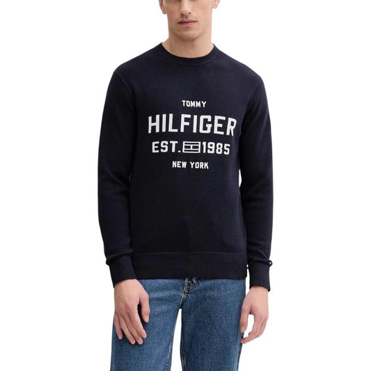 Tommy Hilfiger Blauer Bio-Baumwoll-Sweatshirt by Tommy Hilfiger